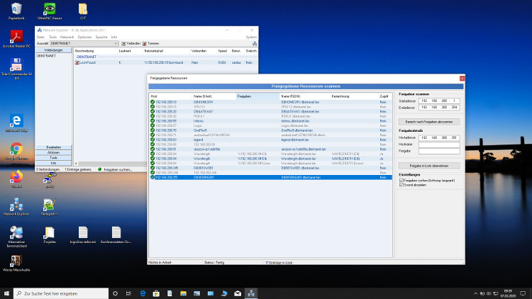 Klicken für Vollbilddarstellung... Network Explorer